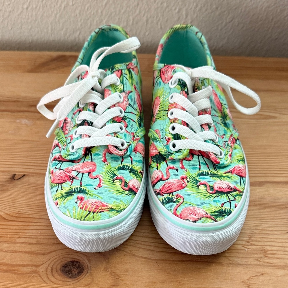 Flamingo Print Vans